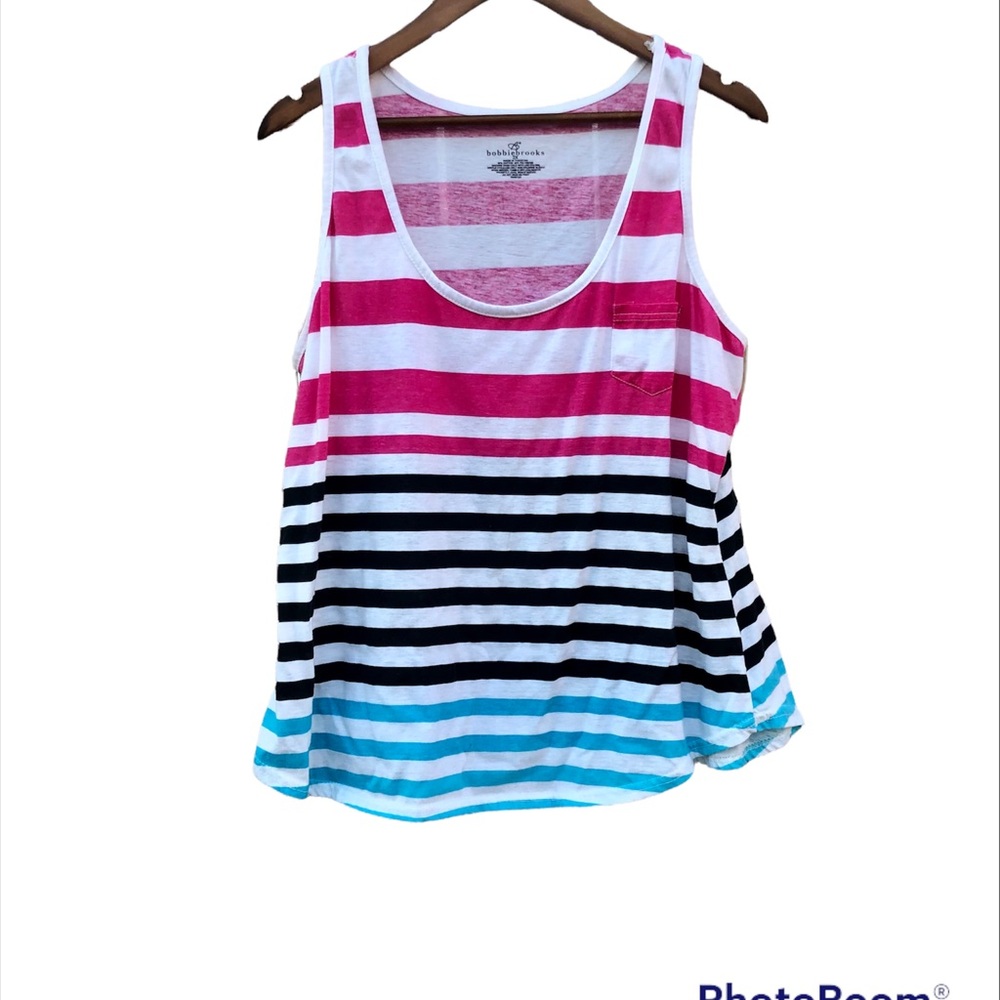Bobby Brooks Tank Sz.2x Striped Summer Shirt